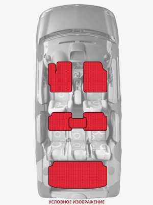 ЭВА коврики «Queen Lux» комплект для Dodge Coronet (1G)